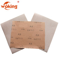Papier abrasif en oxyde d'aluminium/carbure de silicium, grain 80, vente en gros, chinois, 10 pièces