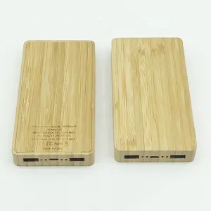 BambooPower-Banco de energía USB Dual, 10000mAh, 2.1A, el mejor proveedor