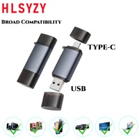 Flash Drive USB 3.0 Tipe-C Ganda Flash Drive Tipe-C Portabel 2-in-1 USB-C Thumb Drive untuk Smartphone Tablet Komputer