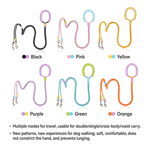 Correa de Nailon para Perro con Liberación Rápida, Correa de Entrenamiento Antideslizante y Antinudos, Arnés para Pasear Mascotas - Product Image 6
