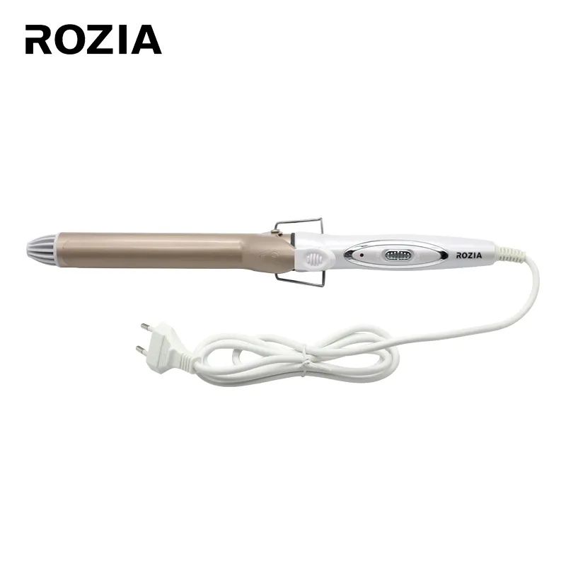 Rozia otomatik bukle makinesi dönen 3 varil saç ısısız sihirli otomatik ipek taşınabilir saç bigudi seti