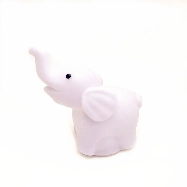 子供と大人のための小さな象のナイトライト製品人気の販売色小さな象のおもちゃLED点滅おもちゃ