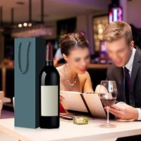 Sac en papier kraft imprimé avec logo personnalisé pliable, recyclable, vert, emballage de cadeau, sac de luxe durable pour le vin en papier pour shopping champagne