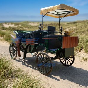 Véhicule de transport spécial pour mariage, chariot multi-rangs, calèche royale en bois pour le tourisme - Product Image 1