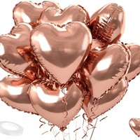 Feuille ballons en forme de coeur 18 pouces hélium mylar ballons pour saint valentin fiançailles anniversaire mariage fête ballon décorations