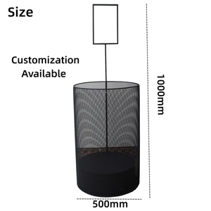 Espositore Moderno Personalizzato per Negozio di Giocattoli, Supporto per Peluche, Cuscini a U, Accessori, <span class=keywords><strong>Scarpe</strong></span>, Gabbia di Stoccaggio Rotonda in Metallo - Product Image 2
