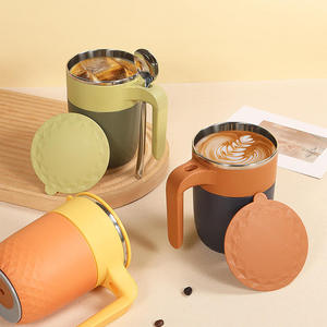 <span class=keywords><strong>Tazas</strong></span> Europeas Portátiles, Taza Aislada, Termo con Asa, 300 ml, Logotipo Personalizado, Taza de Café de Acero Inoxidable SUS304, Taza con Recubrimiento de Aluminio - Product Image 3