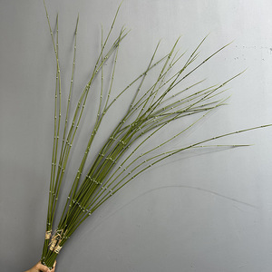 Planta Artificial <span class=keywords><strong>de</strong></span> Bambú Delgado Tipo <span class=keywords><strong>Cola</strong></span> <span class=keywords><strong>de</strong></span> <span class=keywords><strong>Caballo</strong></span> para Decoración Interior/Exterior, Arreglos Florales, Ramos <span class=keywords><strong>de</strong></span> Boda, Adornos para Hoteles - Product Image 1