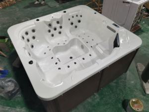 Bak Mandi Air Panas Akrilik Bentuk Persegi untuk Luar Ruangan dengan Pijat Kombinasi (Udara & Whirlpool) Garansi 3 Tahun - Product Image 5