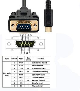 Cable Serial RS232 DB9 a Tipo C Chapado en Oro OEM/ODM con Circuito Integrado FT232RL Incorporado para Impresora, Escáner de Código de Barras, Sistema POS - Product Image 5