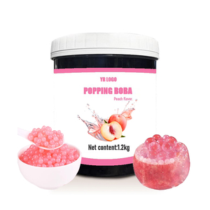 Perles de Boba Éclatantes de Pêche de 1,2 kg en Gros – Saveur Parfaitement Juteuse pour Bubble Tea et Desserts – Perles Prêtes à Consommer en Gros - Product Image 2