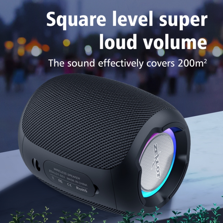 Zealot S53 IPX6 Waterproof Portable Colorful Wireless Wireless
