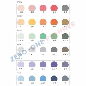 Özel yarı daire renk paleti planlayıcısı kağıt yapışkan not pano memo pad imi sayfa işaretleyici bayrak endeksi seti - Product Image 2