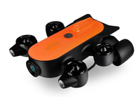Drone Bawah Air T1 4K UHD ROV Robot Kedalaman 200M Lampu 3000LM Kontrol APP untuk Eksplorasi, Inspeksi, dan Petualangan Laut
