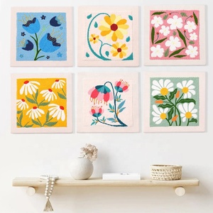 Kit de broderie au poinçon DIY personnalisé pour adultes, avec laine et sac de matériel pour débutants - Product Image 2