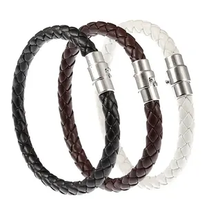 Hot Selling Creation Men's Bracelet Fashion Simple Woven Leather Couple Bracelet