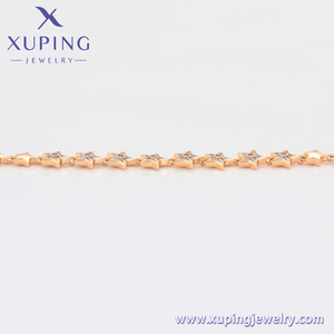 A00757791 Joyería Xuping, Diseño de Lujo Ligero, Conjunto de Estrellas con Diamantes, Oro de 18K, Pulsera Versátil Dulce y Encantadora - Product Image 4