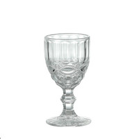Gobelets à vin épais gaufrés de 8oz en couleurs originales Ambre Rose Violet Vert Bleu Gris Rouge Tasses à vin en verre de style vintage