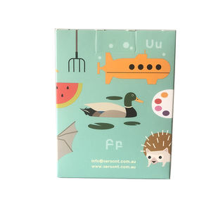 Hochwertige Papier karton angepasste ausgefallene Kinder pädagogische Alphabet Flash cards Jumbo-Spielkarten - Product Image 4