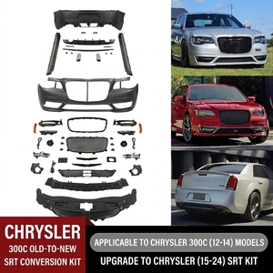 Paraurti Anteriore e Posteriore per <span class=keywords><strong>Chrysler</strong></span> <span class=keywords><strong>300C</strong></span> 2012-2014, Aggiornamento Stile 300S SRT 2016-2024, Kit Carrozzeria con Diffusore - Product Image 1
