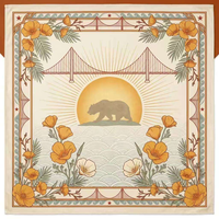 Tapis de jeu de mahjong américain minimaliste bleu marine et or motif saule