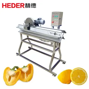 Vegetable Fruit Half Split Cut In Machinery Lemon Sauerkraut Cabbage Tomato Red Yellow Green Pepper Half Cutting Machine