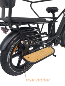 จักรยานไฮบริด 2026 QUEENE ขนาด 20 นิ้ว 48V/52V มอเตอร์คู่ แบตเตอรี่คู่ - Product Image 4