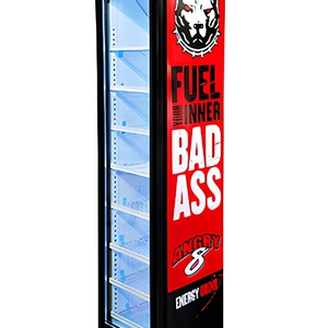 Refrigerador expositor delgado de 105 <span class=keywords><strong>L</strong></span> con 7 estantes, enfriador de bebidas con puerta de cristal - Product Image 5