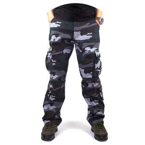 <span class=keywords><strong>Pantaloni</strong></span> tattici in <span class=keywords><strong>cotone</strong></span> mimetico da <span class=keywords><strong>uomo</strong></span> <span class=keywords><strong>pantaloni</strong></span> lunghi Cargo Multi tasche da caccia - Product Image 2