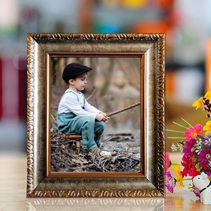 Phong cách châu âu 10x12 <span class=keywords><strong>inch</strong></span> hiển thị hình ảnh khung phổ biến tùy chỉnh đa mục đích Vàng TRIM PS Chất liệu A4 Kích thước khung ảnh - Product Image 4