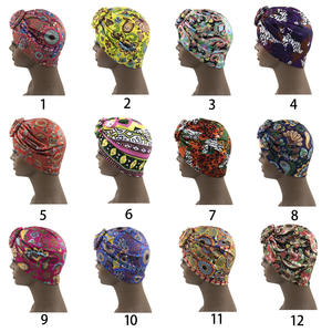 Vente en gros <span class=keywords><strong>de</strong></span> turban africain à fleurs en <span class=keywords><strong>coton</strong></span> pour femmes, <span class=keywords><strong>bonnet</strong></span> <span class=keywords><strong>de</strong></span> <span class=keywords><strong>nuit</strong></span> pour femmes musulmanes, foulard pour cheveux, turbans imprimés Ankara pour femmes, bandeau - Product Image 3
