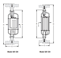 Piège à vapeur pour équipement à vapeur 401SH/501SH seau fileté en acier inoxydable purgeur de vapeur inversé réduction de température et de pression