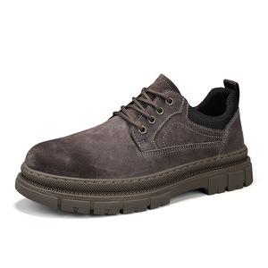 Botas de Tobillo de Piel Genuina con Cierre de Cordones, Impermeables, Antideslizantes y con Suela Gruesa para Otoño y Actividades al Aire Libre - Product Image 2