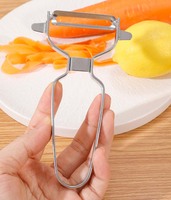 Roestvrijstalen schilmes voor fruit en groenten, keukenhulp voor precies snijden, chef-gadget, aardappelschillers