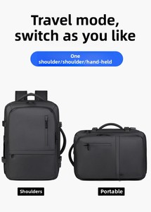 Sac à dos unisexe décontracté en tissu Oxford, imperméable, pour ordinateur portable, avec fermeture éclair, 20-39L, idéal pour l'école, avec logo imprimé de haute qualité, vente en gros - Product Image 2