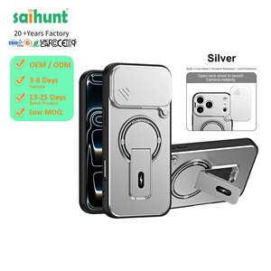 En Stock, Venta al Por Mayor, Funda Magnética con Soporte para Teléfono <span class=keywords><strong>iPhone</strong></span> 18 17 16 15 14 13 12 11 Pro Max, TPU PC, Carcasa Trasera Personalizada, Venta al Por Mayor - Product Image 1