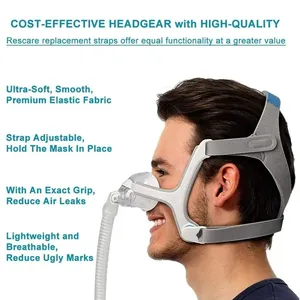 <span class=keywords><strong>Mascarilla</strong></span> Nasal <span class=keywords><strong>N20</strong></span> con Arnés, <span class=keywords><strong>Mascarilla</strong></span> para Dormir CPAP de Silicona Anti Ronquidos, Compatible con <span class=keywords><strong>Airfit</strong></span> <span class=keywords><strong>N20</strong></span>, Sellado Suave - Product Image 6