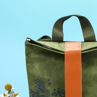Tas Kertas Travel Dupont Custom Tahan Air, Dapat Dicuci, Untuk Olahraga, Gym, Sekolah, Tas Selempang Kertas Kraft Berlapis, Tas Ransel Tyvek, Tas Pendingin