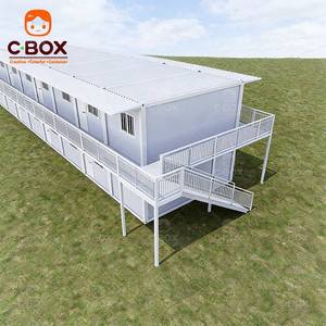 Cbox Wholesale – Bâtiment de bureau préfabriqué à 2 étages, dortoir modulaire pour travailleurs, camp minier, maison conteneur en kit pour logement - Product Image 3