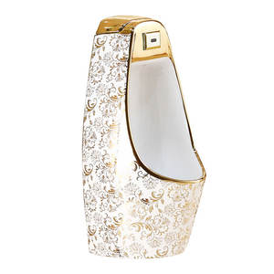 Capteur de conception de fleur d'or à haute efficacité <span class=keywords><strong>urinoir</strong></span> économie d'eau articles sanitaires en céramique styles à la mode suspendus au mur - Product Image 1