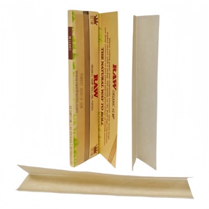 Papel de Liar Cuadrado de Cáñamo Orgánico, Tamaño Slim, Fibra Vegetal Natural, Combustión Lenta, Sin Cloro, 32 Hojas/Cuaderno, 50 Cuadernos/Caja - Product Image 2