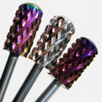 Vente flash - Forets à ongles en carbure de tungstène, logo personnalisé, 3/32\", grande pointe ronde lisse, grand barillet, 5XC, 4XC, 3XC