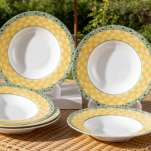 Platos de Cerámica con Diseño Floral Retro Americano, 9.5 Pulgadas, 6 Piezas en Caja, para Regalos y Bodas, Gran Venta - Product Image 3