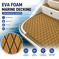 Revêtement de sol marin en mousse EVA antidérapant à texture diamant avec adhésif puissant pour la navigation professionnelle