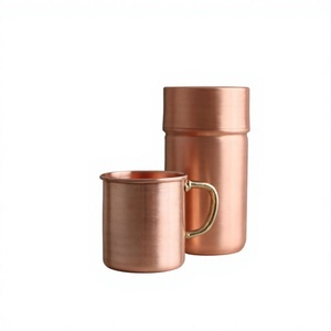 แก้วน้ำทองแดงธรรมชาติรักษ์โลก สำหรับเดินทาง ใส่ชา กาแฟ น้ำ ใช้ได้กับโลโก้ตามสั่ง เก็บอุณหภูมิได้ 6-12 ชั่วโมง ใช้กับเครื่องล้างจานและไมโครเวฟได้ ปลอดภัยสำหรับอาหาร - Product Image 3