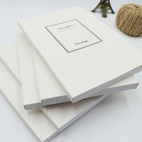 Cahier scolaire A5 personnalisé imprimé, pages lignées 100g, papier 300gsm, couverture souple blanche, 100 feuilles, pour cadeau