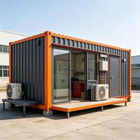 Maisons conteneurs préfabriquées en acier haute résistance, mobiles et réutilisables, avec système de support complet, pour écoles et supermarchés, à prix compétitif