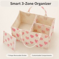 Sac de rangement en feutre personnalisé avec logo et motif, OEM ODM, pour couches et sac fourre-tout pour maman, idéal pour la crèche et les voyages, vente en gros