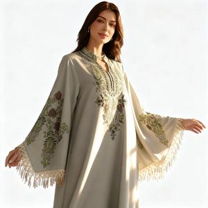 Nuevo Diseño Estilo Dubái, Vestido Largo de Tela de Alta Calidad, Modesto y Elegante con Lentejuelas, Abaya para Mujeres Musulmanas, Proveedor - Product Image 1