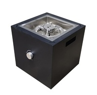 Table de foyer au gaz éthanol en acier inoxydable SS304 personnalisable pour intérieur/extérieur avec plateau sur mesure ODM/OEM